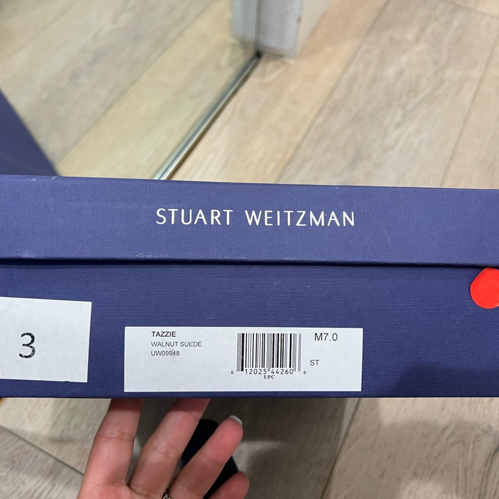 Stuart Weizman Brown Suede Bootie In Size 7 - image 8